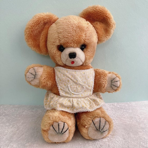 Vintage Japanese Bear Plush Toy: Retro Big Eye Doll (17 In) - Etsy UK