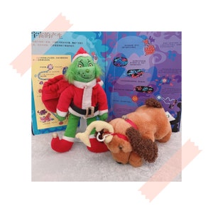 2 X Dc. Seuss How The Grinch Stole Christmas!!! / The Grinch Vintage Plush / Christmas Gifts Vintage Doll
