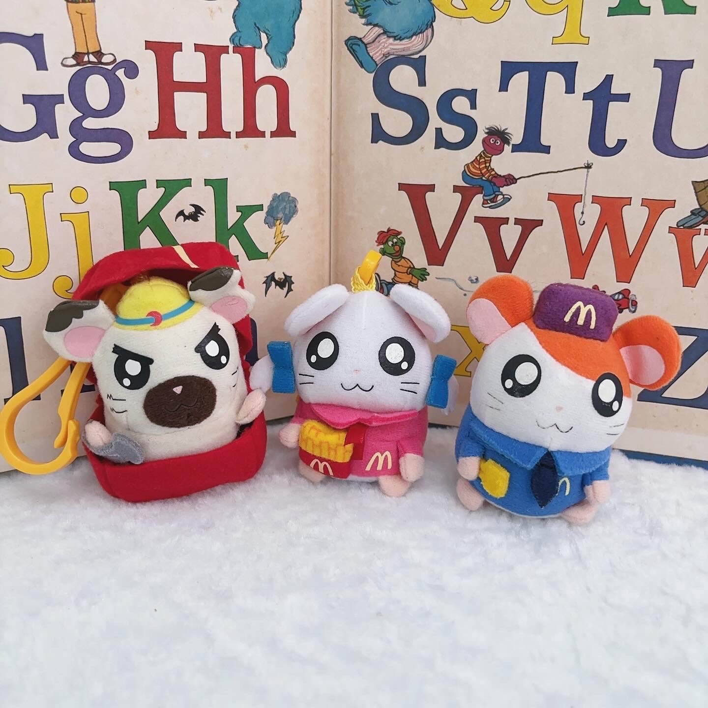 3 X Hamtaro Keychain / Hamtaro Vintage 2003 / Mcdonald's Toy