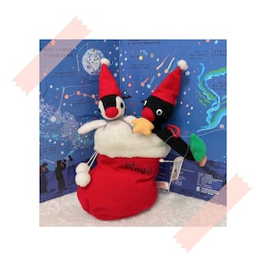 Pingu in the City Plush / Pingu & Pinga Christmas / Penguin Plushie / Pingu Vintage Doll / Retro Penguin / Pingu and Family