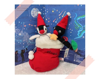 Pingu in the City Plüschtier / Pingu & Pinga Weihnachten / Pinguin Stofftier / Pingu Vintage Puppe / Retro Pinguin / Pingu und Familie