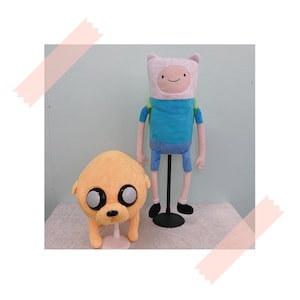 2 X Adventure Time Cartoon Network Doll Finn and Jake Animation Cartoon Plushie