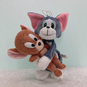 2 X Tom and Jerry The Movie 1999 / Cat Plush / Mouse Plush / Animal Vintage Doll