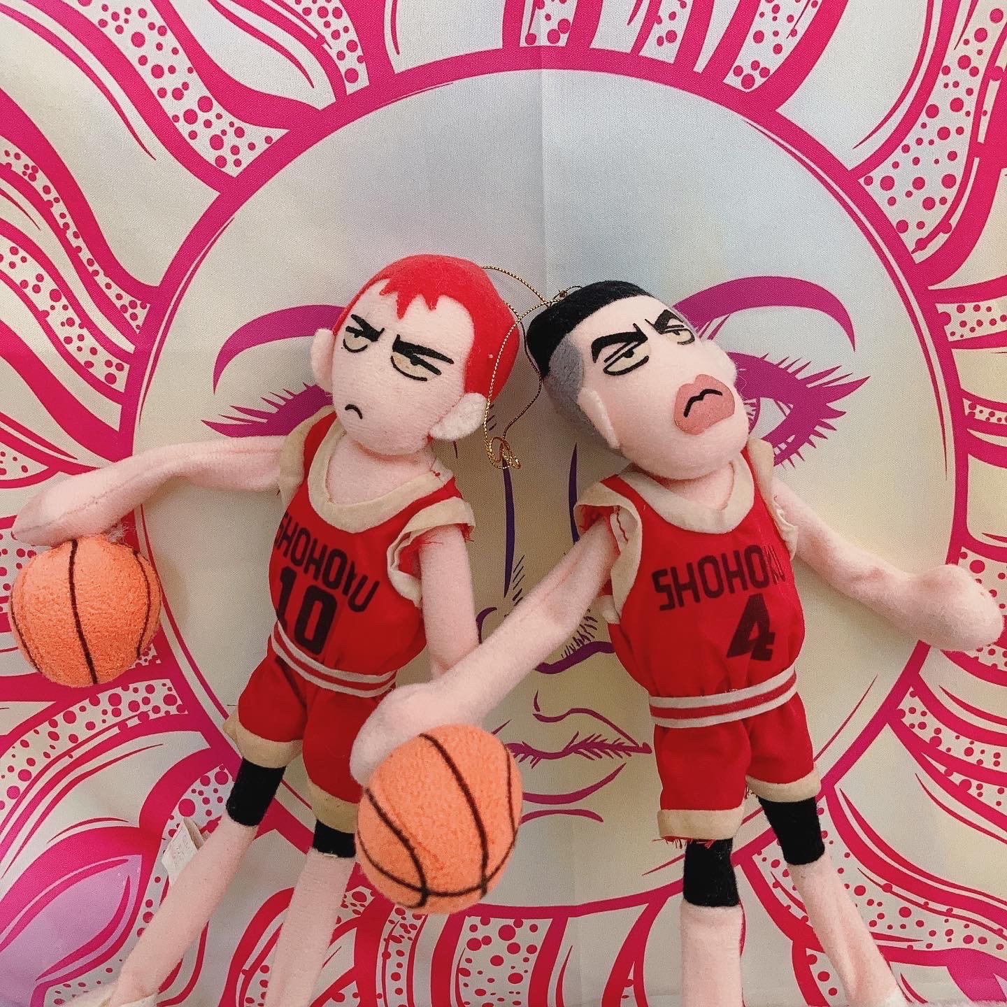 Bandai Vintage Slam Dunk Hanamichi Sakuragi Basketball Plush
