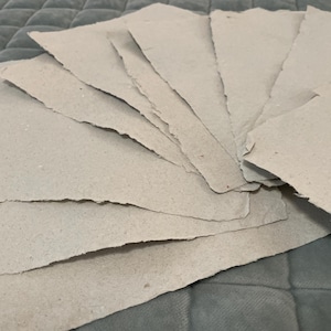 Recycled Handmade Paper, set of 10