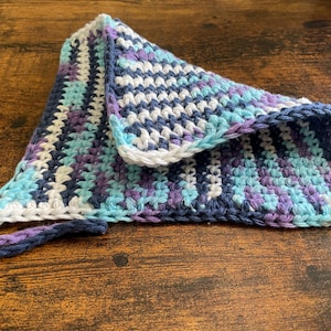 Thick Crochet Potholder, 7x7&quot;