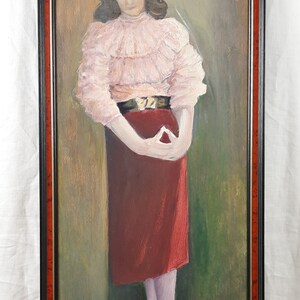Retrato femenino, pintura al óleo original del artista ucraniano Shcherbakov