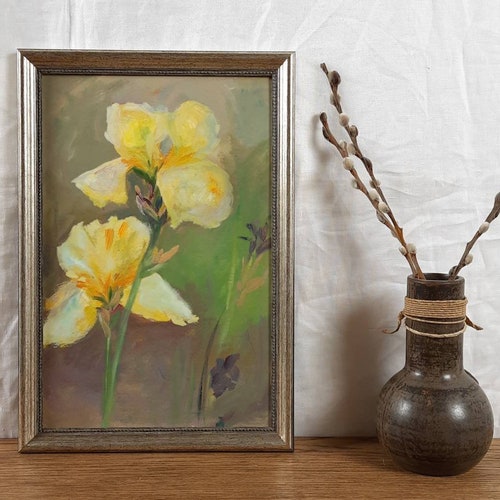 Original painting, shops Flowers, Ukrainian artist, European Fine Art