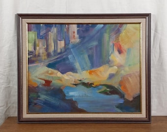 Abstract Composition, Abstract Art, Original Oil Painting, Ukrainian artist