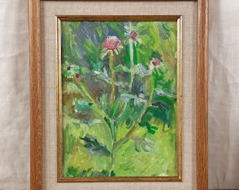 農場の庭（花の庭） - グスタフ・クリムトの手描きの油絵の複製