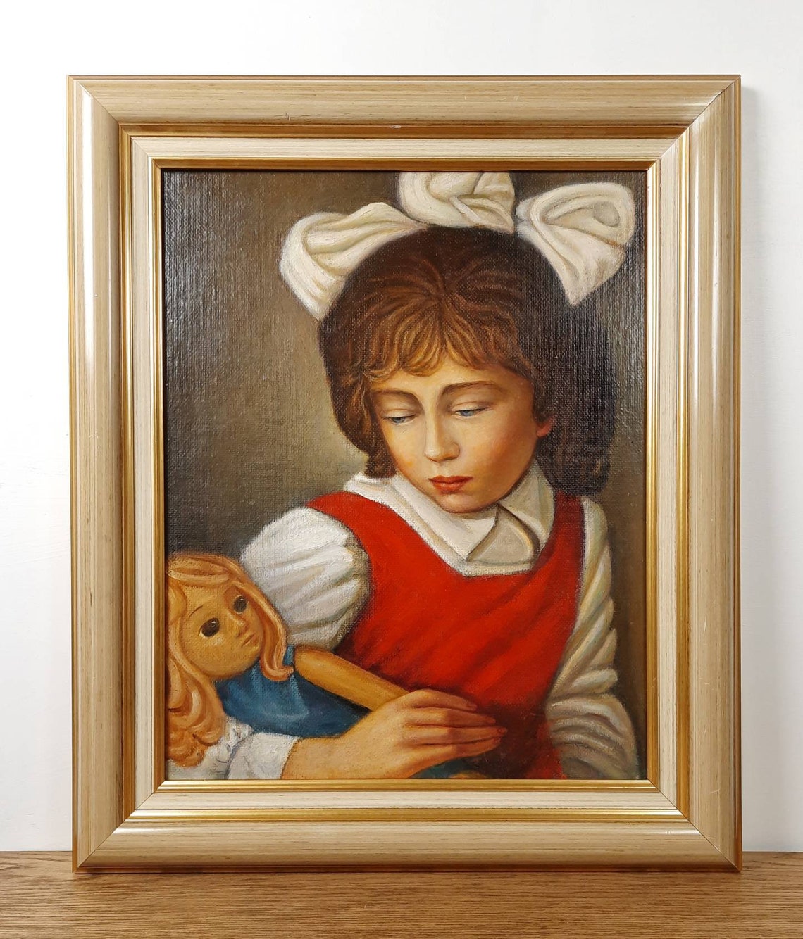 Original oil painting Ukrainian artist Voznyuk Portrait Etsy