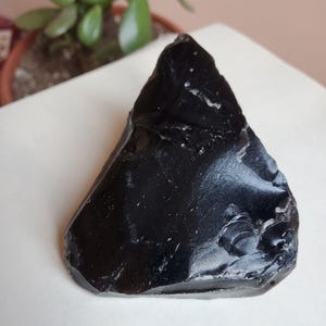 Raw Obsidian, Black Obsidian, Natural Healing Crystal, Meditation Stone