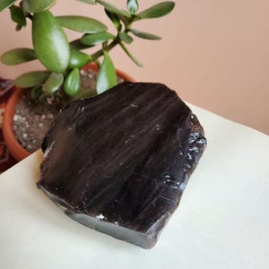 Big Raw Obsidian, Black Obsidian, Natural Healing Crystal, Meditation Stone
