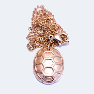 Turtle Shell Necklace 18K Rosegold - University of Maryland - Etsy