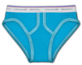 Retro jock briefs in vintage blue new jockey briefs 80s 70s y