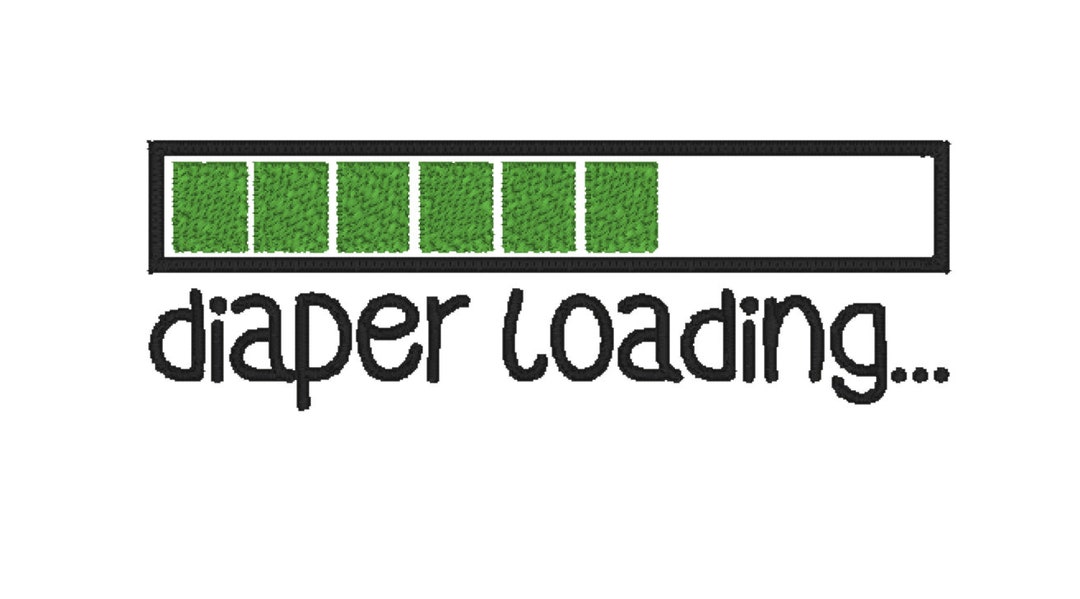 Diaper Loading Embroidery File - Etsy