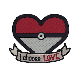 I Choose Love Pokeball Stickdatei
