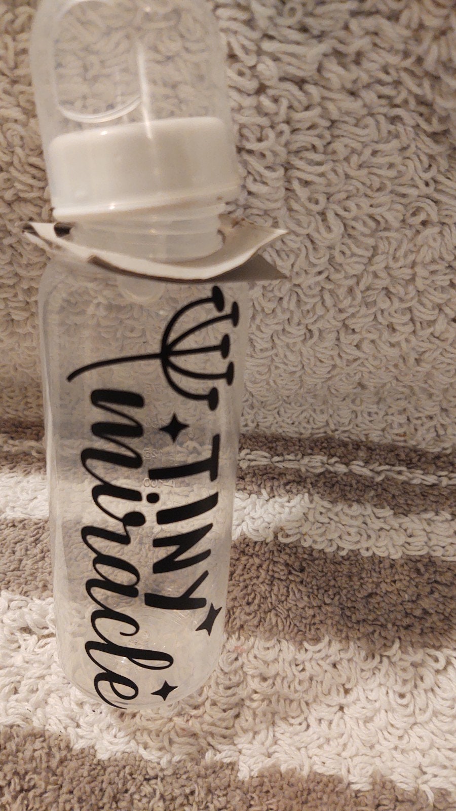 Tiny Miracle Plastic Baby Bottle With Silicone Nipple Included Etsy UK