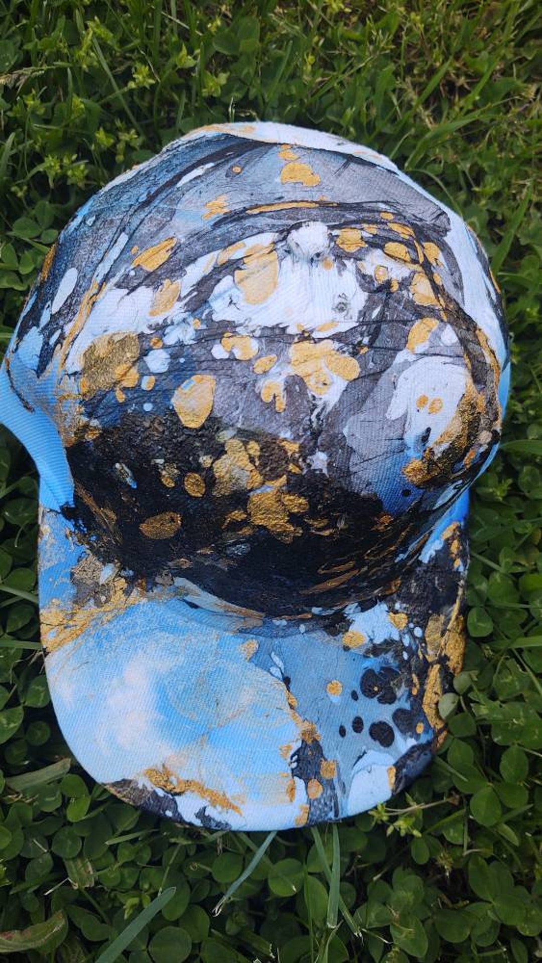 Hydro Dipped Marbling Custom Unique Hat That Makes a Great Etsy