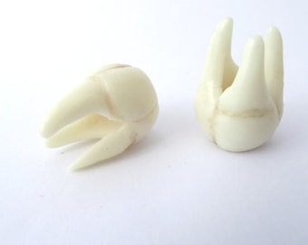 Tooth Dreadlock Bead Mini-Sculpture Glow in the dark Dreadlock Cuff Dread Decoration Hair Jewelry Dread Accessorie Dreadlocks