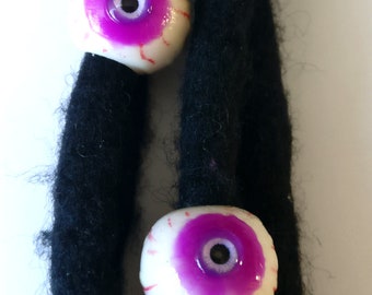 Violet Eyes, apple of the eye, set of 2, 8 mm, dreadlock cuff, hair decoration, dread accessories, dread decor