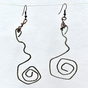 Spiral wire earrings
