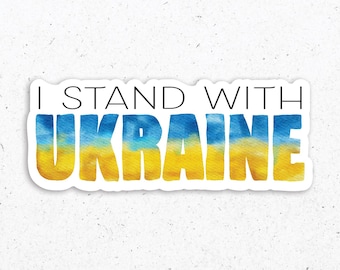 I Stand With Ukraine Sticker