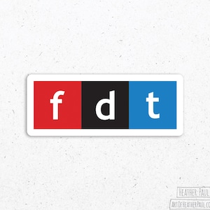 FDT NPR Parody Sticker, Resist Sticker, Anti Oligarchy, Anti Trump Stickers, Anti Trump Stuff, Subtle F Trump, FDT Sticker, Resistance