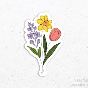 Subtle FDT Floral Sticker, Resist Sticker, Anti Oligarchy, Anti Trump Stickers, Subtle F Trump Sticker, FDT Sticker, Resistance, Anti Trump