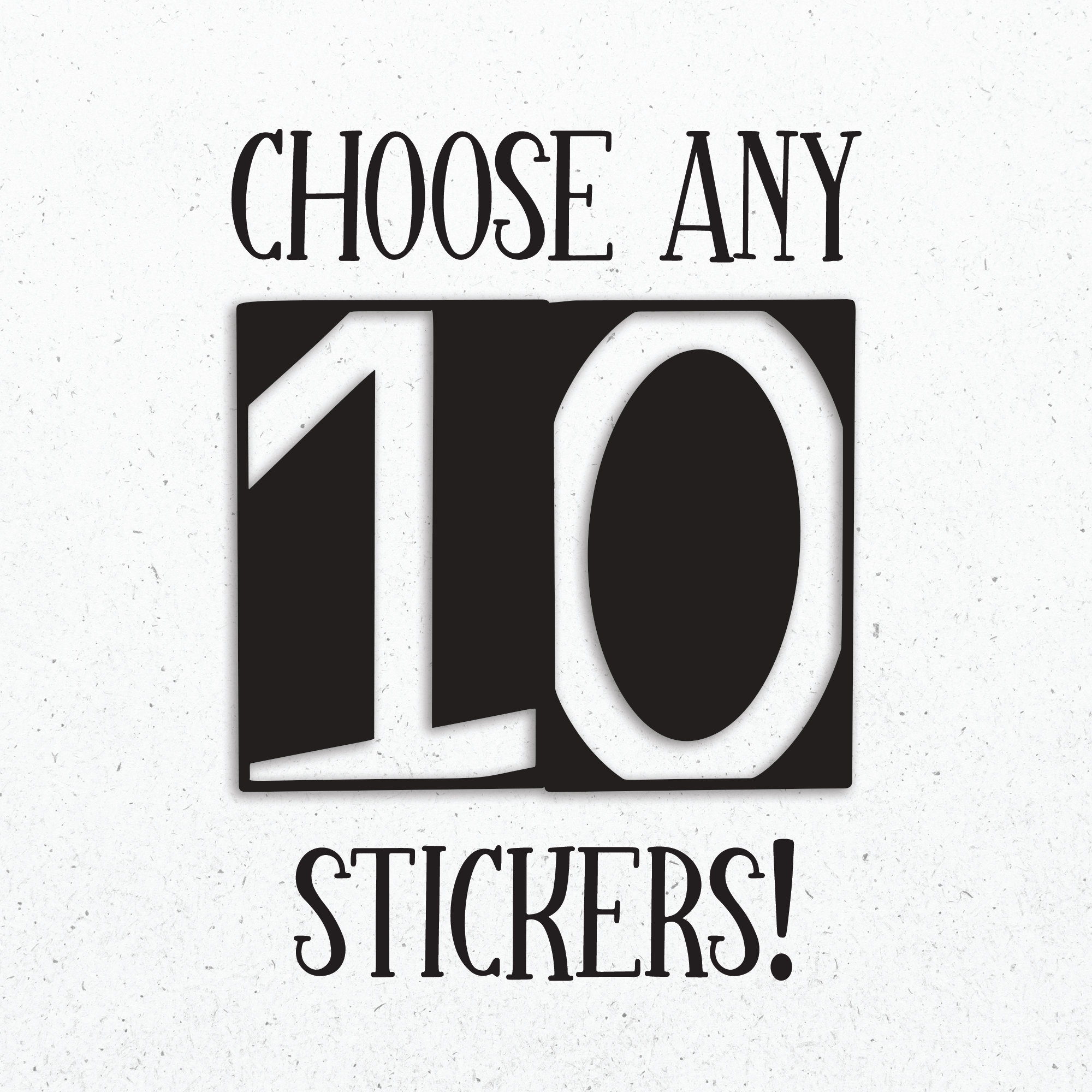 Which One Sticker Choose Any 10 Stickers, Sticker Bundle, Sticker Pack, Pick Your Own ...