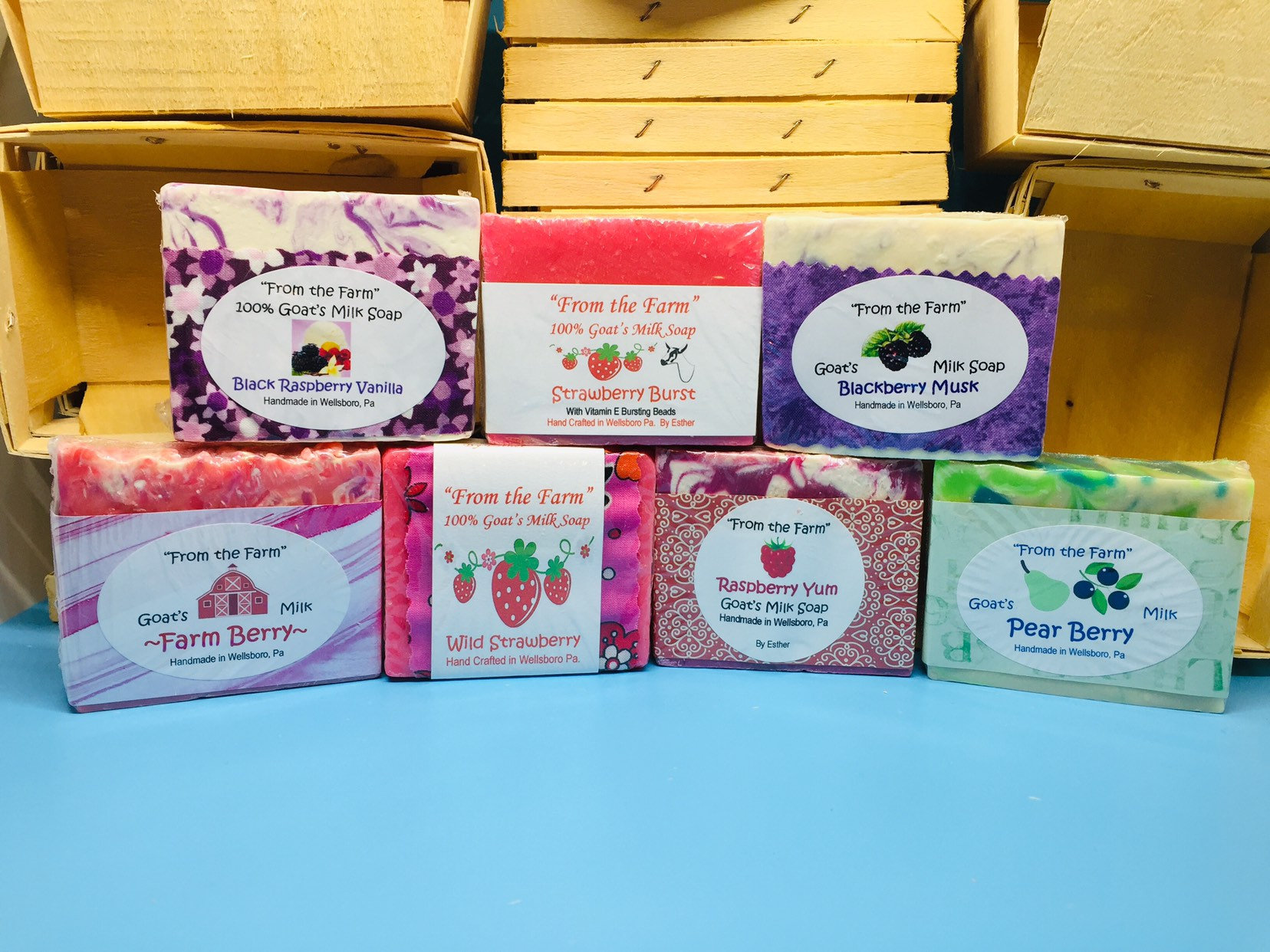 Berry Scented Goats Milk Soaps 7 Choices Etsy