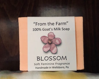 Blossom 100% goats milk soap