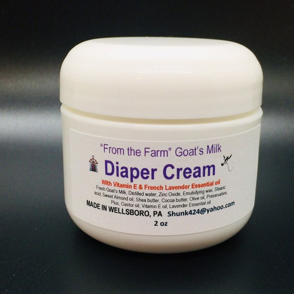 Goats milk diaper cream