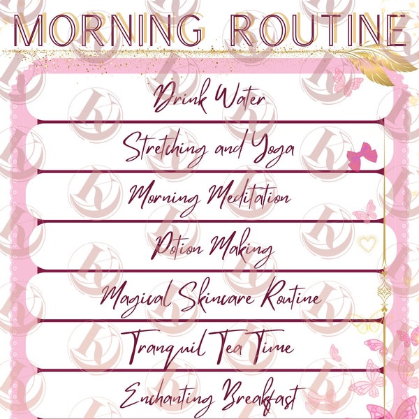 Mahou Shoujo Routine Chart