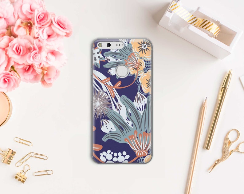 Exotic Flowers iPhone XS Max Case Blue iPhone Case Cute IPhone 8 Plus Cover Gift Google Pixel 3 Case IPhone XR Case Samsung Cover RL0161