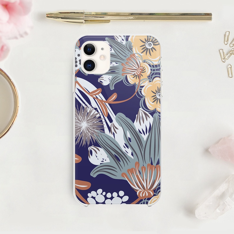 Exotic Flowers iPhone XS Max Case Blue iPhone Case Cute IPhone 8 Plus Cover Gift Google Pixel 3 Case IPhone XR Case Samsung Cover RL0161