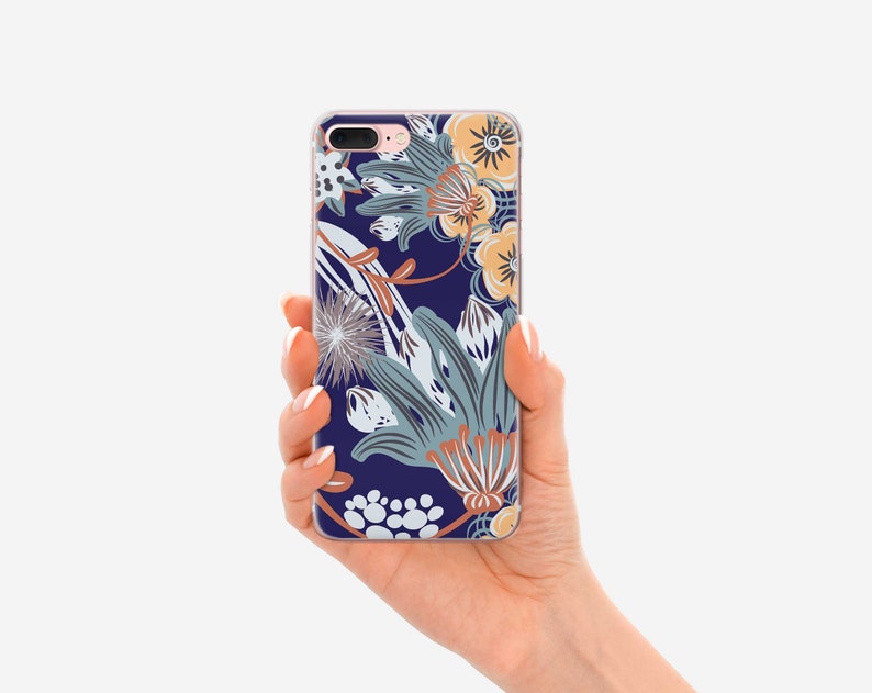 Exotic Flowers iPhone XS Max Case Blue iPhone Case Cute IPhone 8 Plus Cover Gift Google Pixel 3 Case IPhone XR Case Samsung Cover RL0161