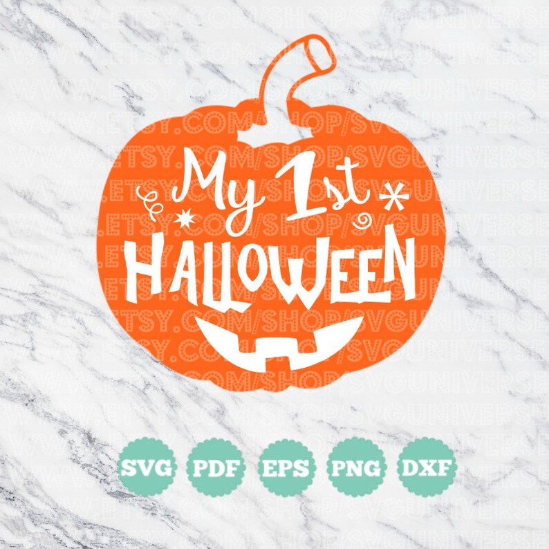 My First Halloween pumpkin Halloween SVG Vinyl Cutting - Etsy