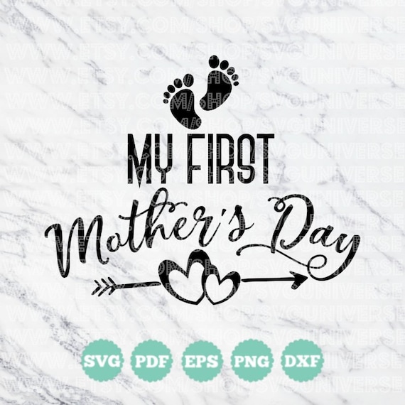 Download My First Mother's Day SVG Vinyl Cutting Files Dxf | Etsy