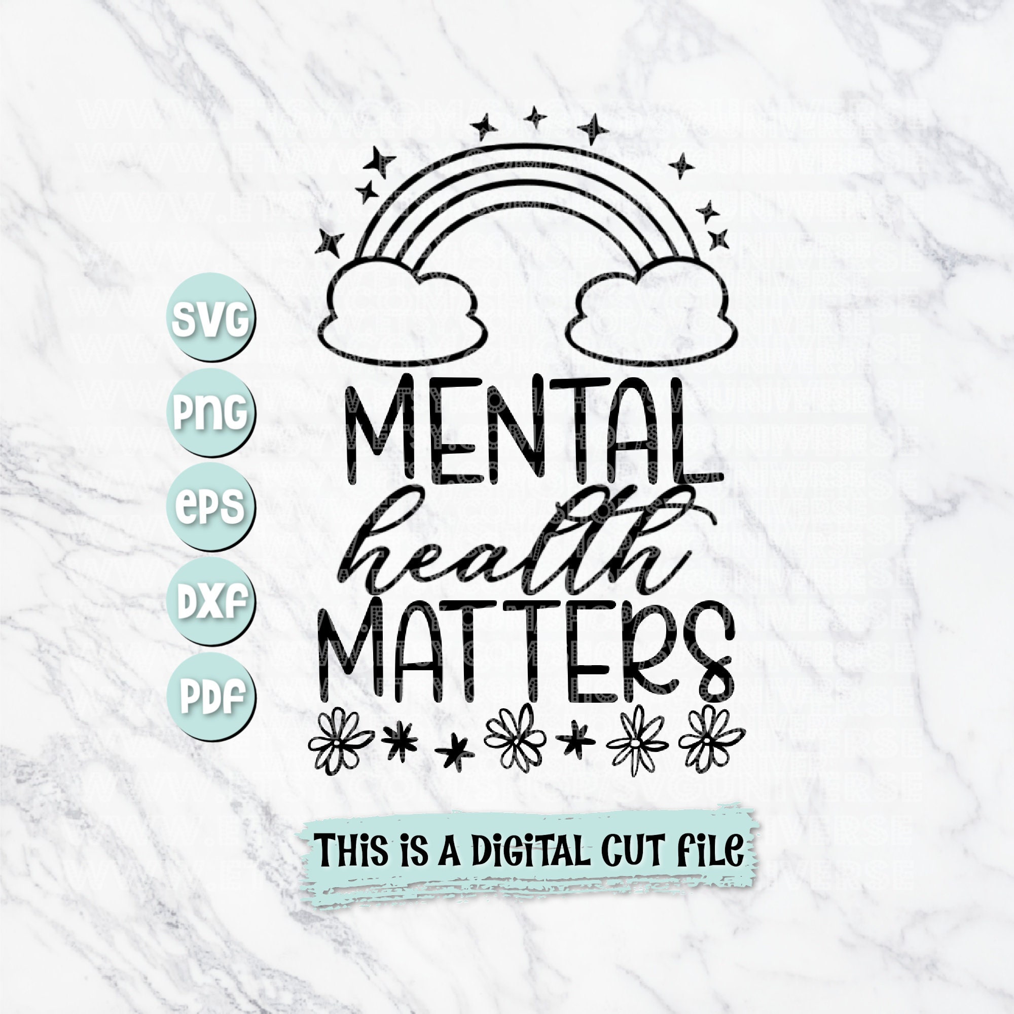 Mental Health Matters | Awareness SVG Cut Files - Dxf - Eps - Svg - Pdf ...