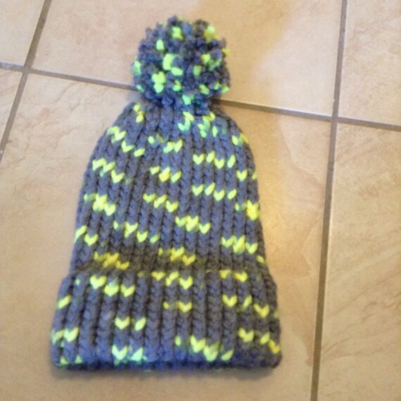 kids yellow winter hat