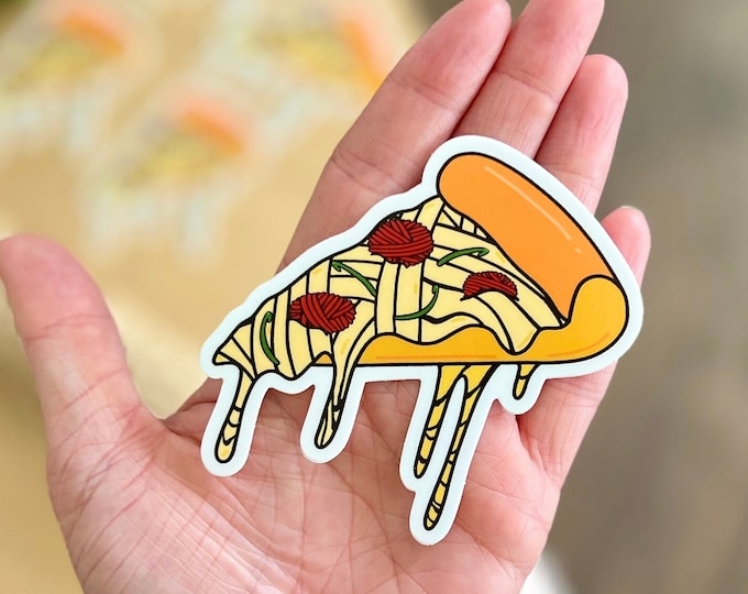 Yarn Pizza Sticker