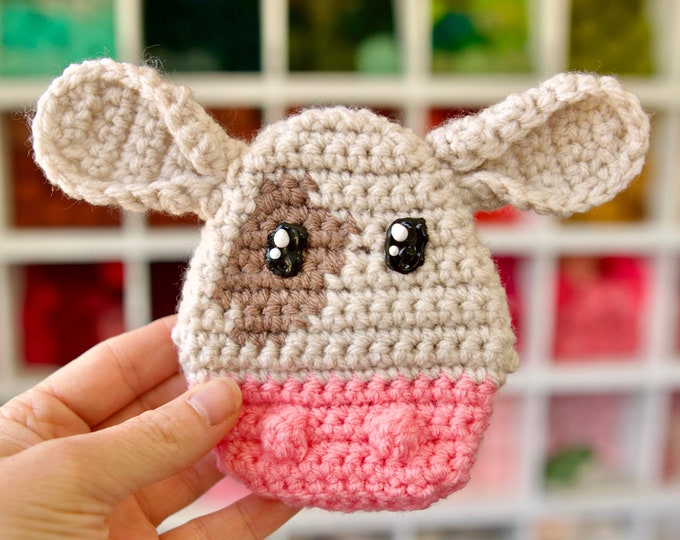 Crochet Cow Gift Pocket Pattern