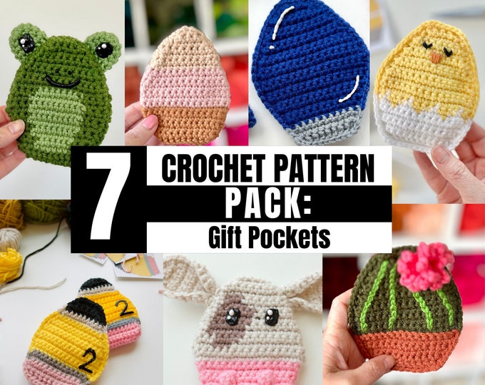 Crochet Gift Pocket Pattern Pack