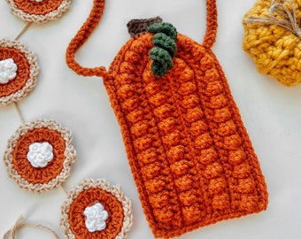 Crochet Pumpkin Bag Pattern, Halloween Purse Crochet Pattern, Toddler Purse, Crochet Bag Pattern, Beginner Crochet Pattern, Crochet Pumpkin