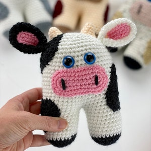 Cute Crochet Cow Amigurumi Pattern Make Your Own Adorable Cow Toy, Crochet Pattern Animal, Crochet Cow Pattern image 1