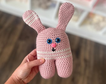 Häkelhase Muster, Häkelkaninchen Muster, Häkelhase Amigurumi, Häkeltier Plüschtier, Frühling Häkelanleitung, Häkeln Ostern