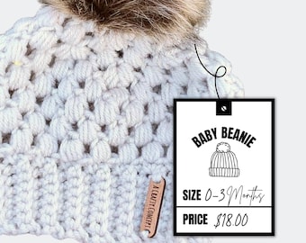 Baby Claire Beanie Product Tags