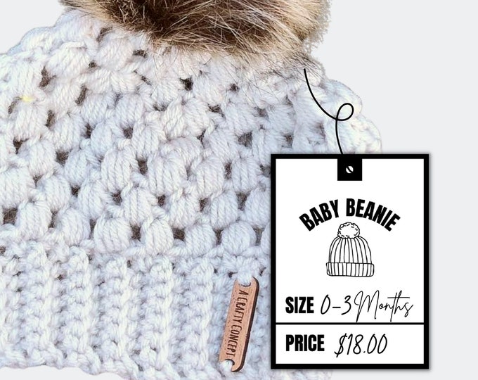 Baby Claire Beanie Product Tags
