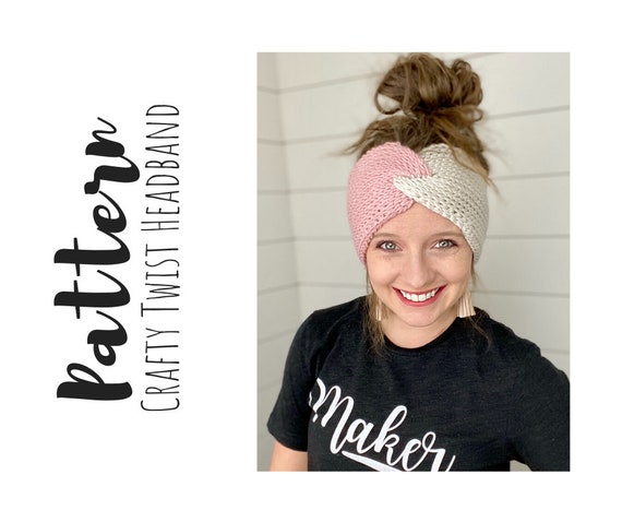 CROCHET PATTERN- Twisted Headband, Knit Looking Twist Headband